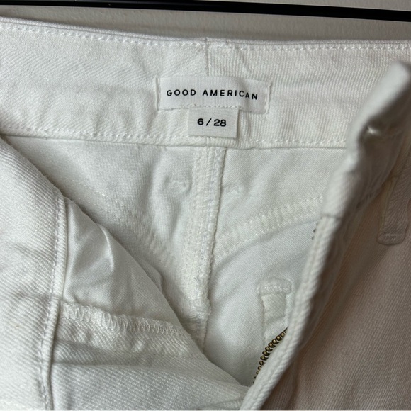 Good American Women’s Good Classic Bootcut Jeans White High Rise NWT 6/28 - Picture 12 of 13